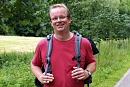Pfarrer B&uuml;ttner beim Wandermarathon 2017 (R. Englert)