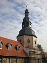 Am Kirchturm wird gebaut.... (TA)