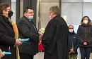 Roland Lehmann in Volkenroda bei der &Uuml;berreichung seines Zertifikates (Lehmann)