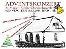 Plakat Adventskonzert OSW (Sabine Wegner)