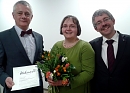 Pr&auml;ses Dr. Uwe Krieger, Klinikseelsorgerin Cornelia Georg & Superintendent Andreas Schwarze (K. Schwarze)