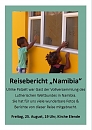 Plakat Namibia in Elende (Ev. Pfarramt Niedergebra)