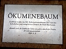 Gedenktafel zum &Ouml;kumenebaum in Bleicherode (R. Englert)