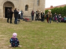 Der Posaunenchor und sein jüngster Fan (Foto: R. Englert)