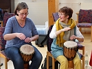 Trommel-Workshop mit Viola Kremzow (Foto: R. Englert)