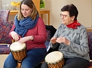 Trommel-Workshop mit Viola Kremzow (Foto: R. Englert)