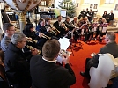 Der Posaunenchor Niedergebra mit Verstärkung (Foto: R. Englert)