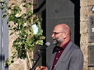 Grußwort der Evangelischen-Freikirchlichen Gemeinde Pastor Heinrich (Foto: R. Englert)