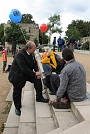 Superintendent Bornschein gibt ein Interview (Foto: Christiane Wiesemann)