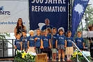 Die kleinen Freunde Luthers aus dem Ökum. Kindergarten gestalteten die Eröffnungsandacht (Foto: M. Schwarze)