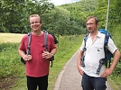 Pfarrer Büttner wanderte den Halbmarathon - Respekt und Glückwunsch (Foto: R. Englert)