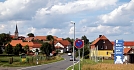 Schon von Weitem grüßte das Reformationsbanner (Foto: R. Englert)