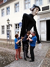 Konrad Schwarze zieht für uns als Luther durch Wittenberg (Foto: R. Englert)