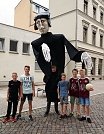 Unser Luther als Star der Fußballmannschaft (Foto: R. Englert)