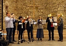 Unsere Bläser beim Gottesdienst (Foto: R. Englert)