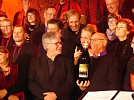 Ein alkoholischer Dank für den Chor aus Hannover (Foto: R. Englert)