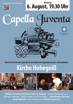 Konzert in Hohegeiß (Foto: Capella Juventa)