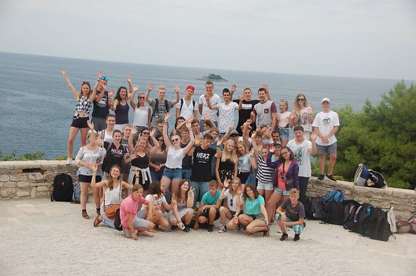 Gruppenbild aus der Stadt Rovinj (Foto: Herzschlag)