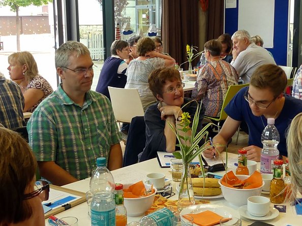 Die Zukunftswerkstätten - hier in der Evangelischen Grundschule Nordhausen (Foto: R. Englert)