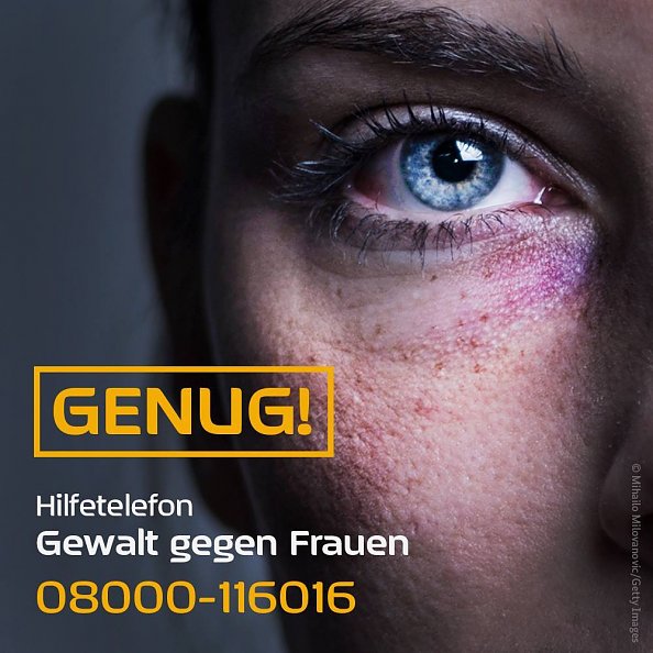 Kampagnenplakat Gewalt gegen Frauen (Foto: Bundesregierung)