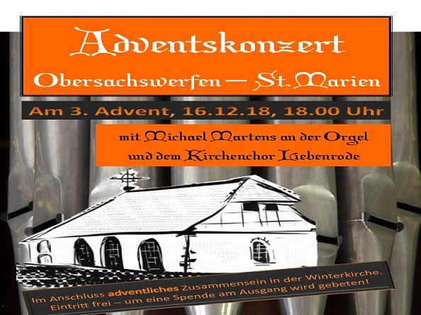 Plakat Adventskonzert 2018 (Foto: S.Wegner)