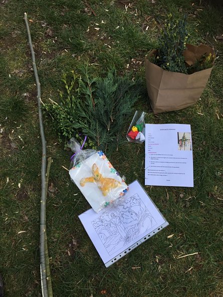 Palmarum Bastelset für Kinder in Urbach (Foto: M. Volkmann)