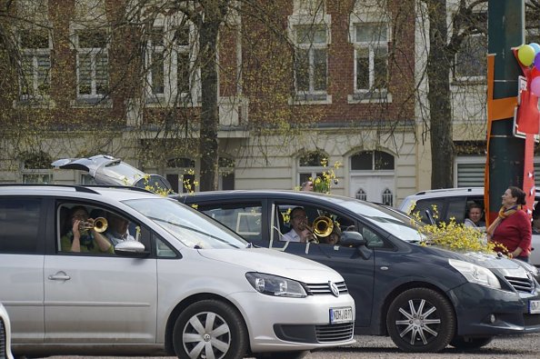 Auto-Radio-Gottesdienst in Nordhausen - ganz spontan (Foto: H. Meinhold)