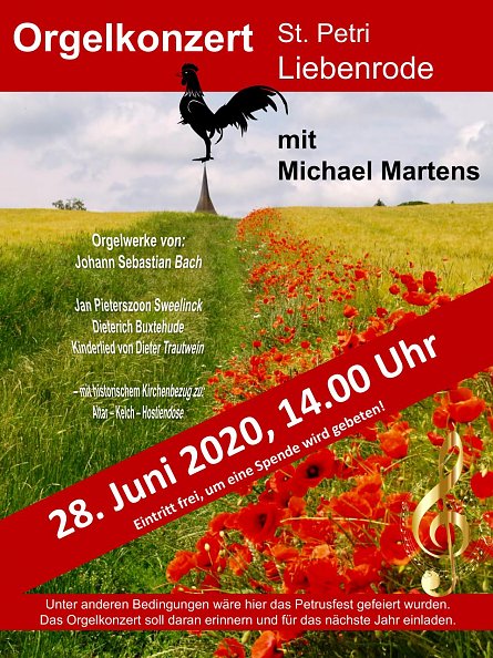 Plakat Petrusfest 2020 (Foto: S. Wegner)