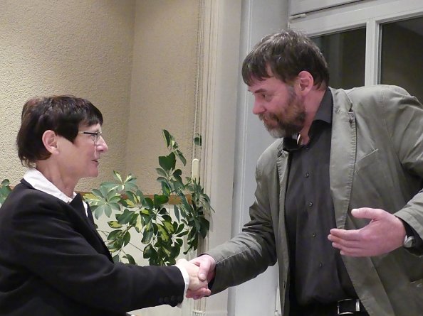 Pfarrer Werner Heizmann im Kreiskirchenrat bei der Verabschiedung von Dagmar Meißner in den Ruhestand (Foto: R. Englert)