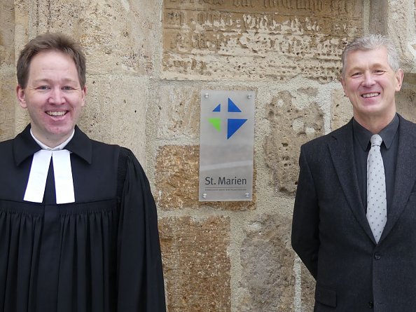 Pfarrer M. Monz und Dr. Chr. Maletz (Foto: R. Englert)