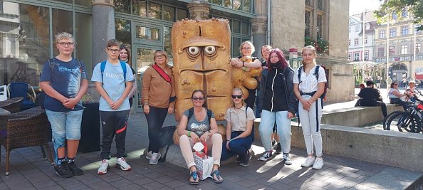 Foto von der Abschlussfahrt nach Erfurt (Foto: K. Schmolke)