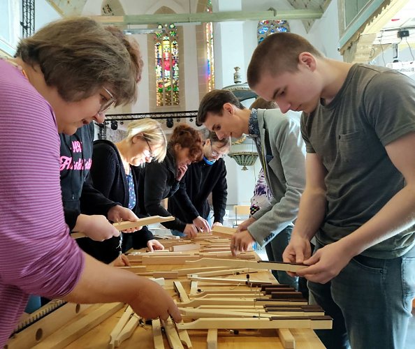 Kleine Orgel wird gebaut (Foto: Chr. Heimrich)