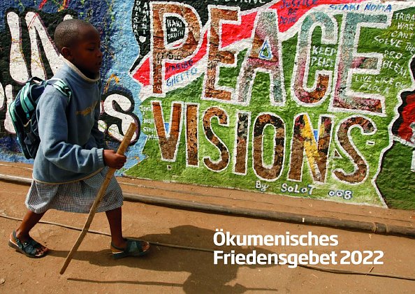 Foto eines Friedensgraffitos des Künstlers Solomon Muhandi (Foto: Zohra/Reuters)