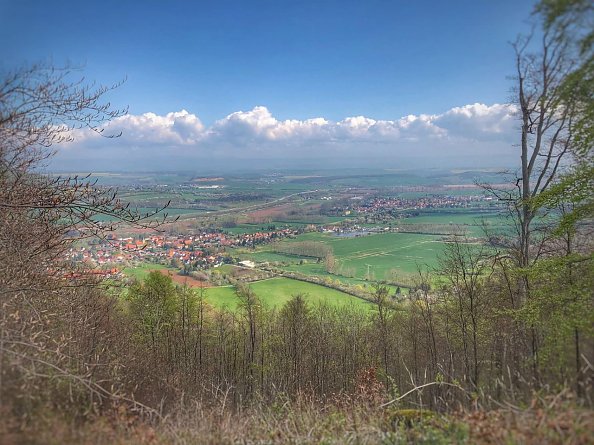 Blick über die Region von Rolfs Blick in Obergebra aus (Foto: Sabrina Morig)