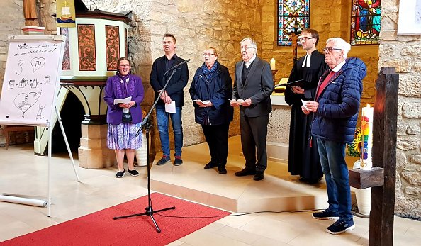 Fürbitten am Reformationstag (Foto: R. Englert)