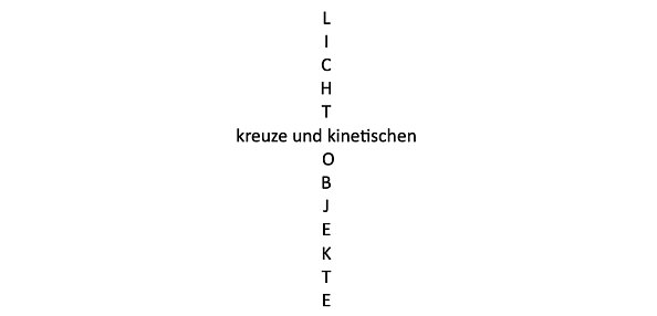 Lichtkreuze und kinetischen Objekte (Foto: EVKS)