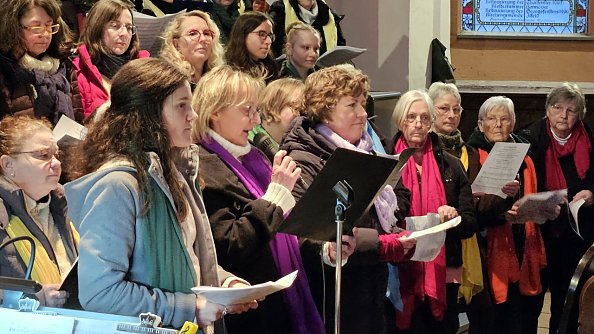 Gottesdienst in Ilfeld mit dem 1. FC S&uuml;dharz (Foto: Regina Englert)