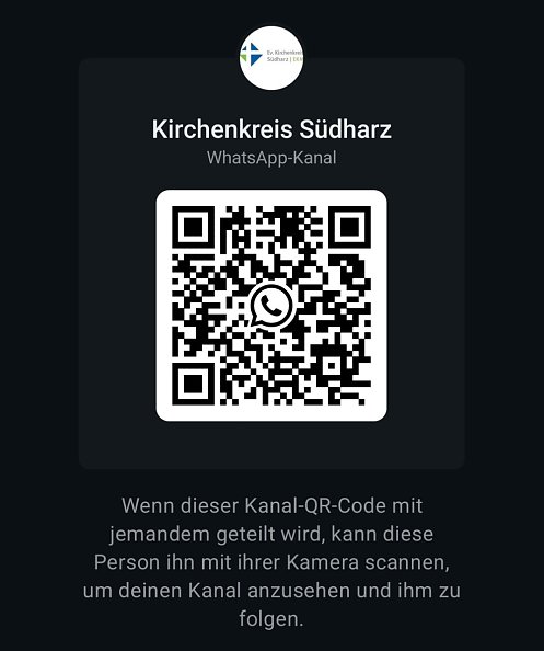WhatsApp-Kanal Kirchenkreis S&uuml;dharz  (Foto: WhatsApp )