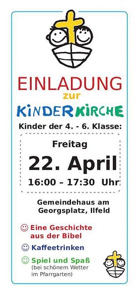 Kinderkirchenplakat (Foto: KG Ilfeld)