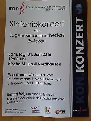 Plakat Jugendsinfonieorchester Zwickau (Foto: privat)