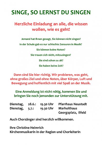 Ferienchor (Foto: Heimrich)