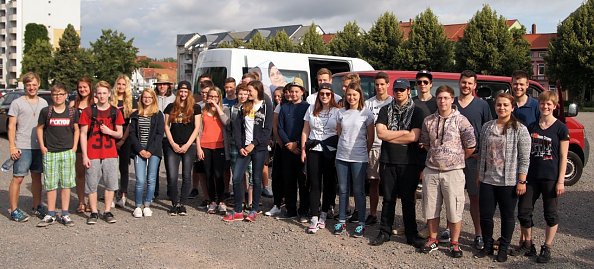 Abfahrt zum Action-Camp in Österreich am 1.7.16 (Foto: R. Englert)