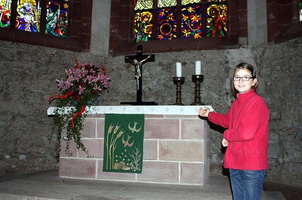 Lena Richter - als Kirchenführerin (Foto: F. Tuschy)