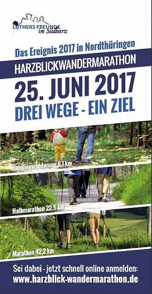 Flyer Wandermarathon (Foto: Mundgestaltung, Nordhausen)