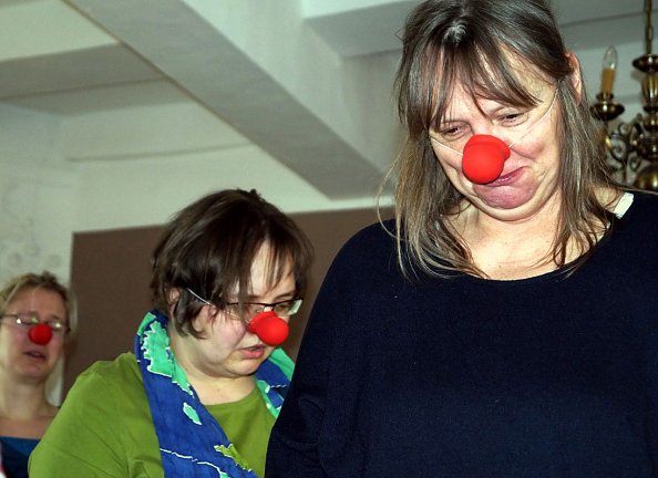 Clown Leo half beim Lätaretreffen neue Wege zu finden (Foto: K. Schwarze)