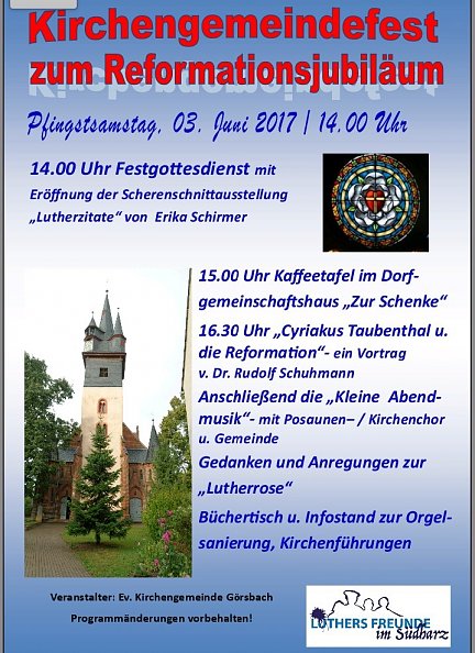 Plakat Görsbach (Foto: D. Schröter)