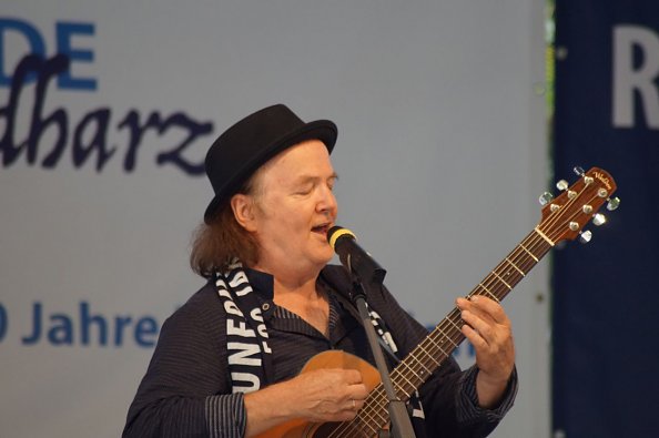 Gerhard Schöne beim Kreiskirchentag 2017 (Foto: M. Schwarze)