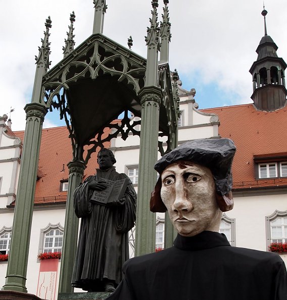 Luther bei Luther zu Gast (Foto: R. Englert)