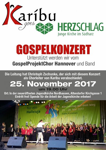 Plakat Karíbu goes Herzschlag (Foto: Karíbu)