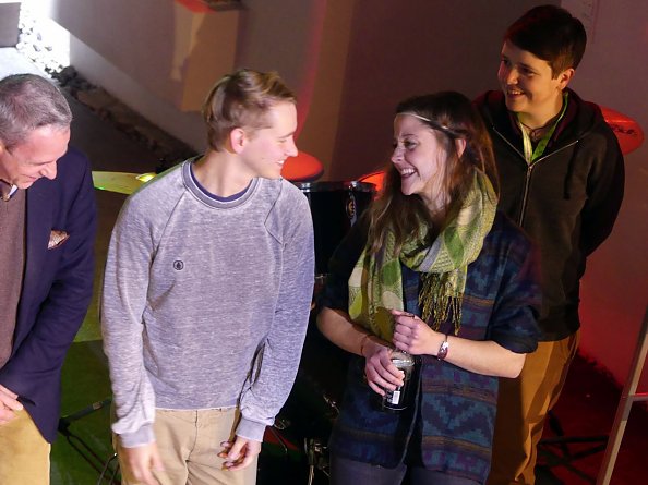 Zwei strahlende Gewinner - da wussten sie noch nicht, welch tollen Preis sie erhalten würden ;-) (Foto: R. Englert)